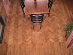Wood Flooring in Dining Room